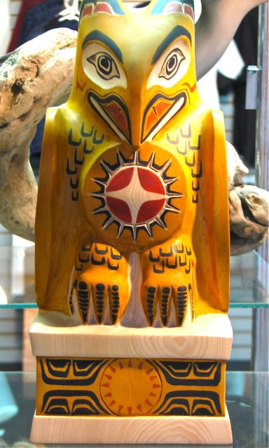 Raven, Alaskan mythology, woodcarving, totemic art, Tresham Gregg