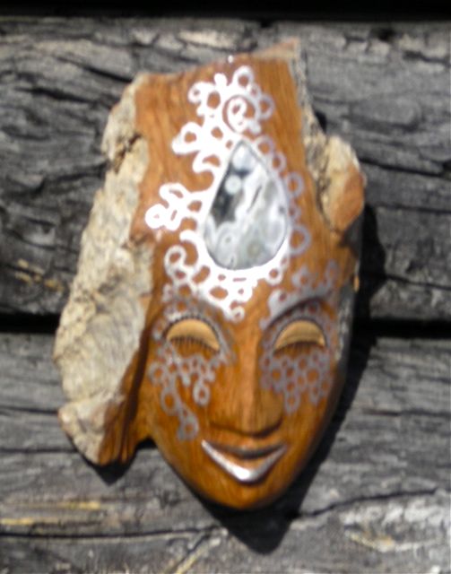 Goddess, woodcarvings, mystic masks, Alaskan art