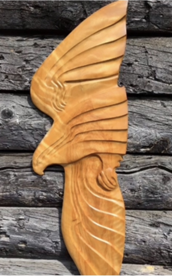 Eagles, woodcarvings