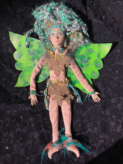 Nature Fairy Doll unique handmade of natural materials