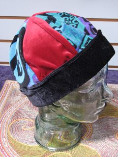 hand made artistic fabric patchwork hat